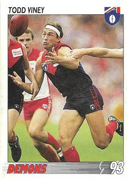 1993 Select AFL #70 Todd Viney Front